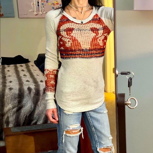 Free People long sleeve sweater size XSMALL - Picture 4 of 9